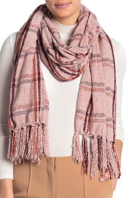 Collection XIIXSnuggle Plaid Oversized Chenille Scarf | Nordstrom Rack