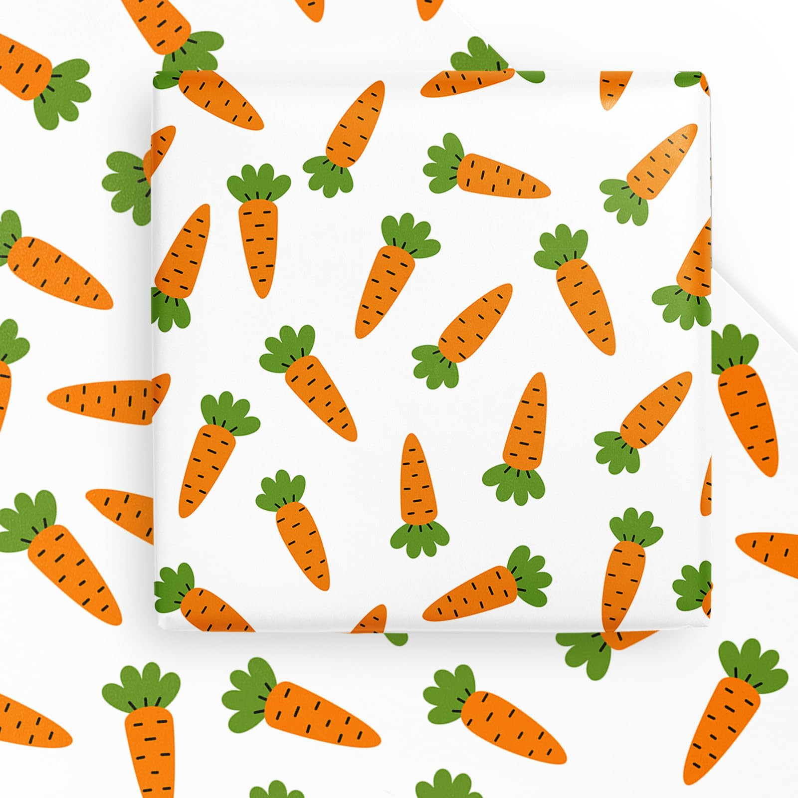 WRAPAHOLIC Easter Wrapping Paper Sheet - 6 Sheets Carrots Design Folded Flat for Holiday, Party, ... | Amazon (US)