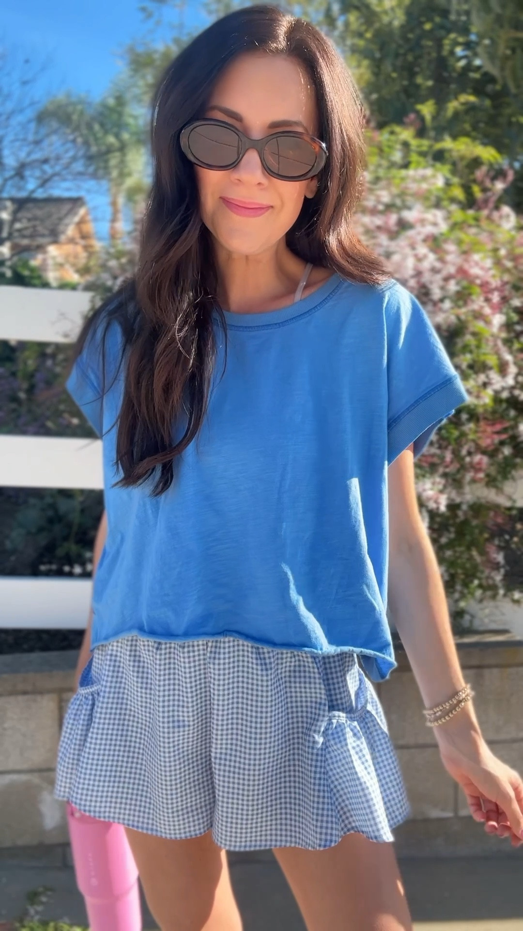 Amazon sports mom ootd💙Small top & medium shorts—both look like FP! 

#LTKootd #LTKSaleAlert #LTKdayinmylife