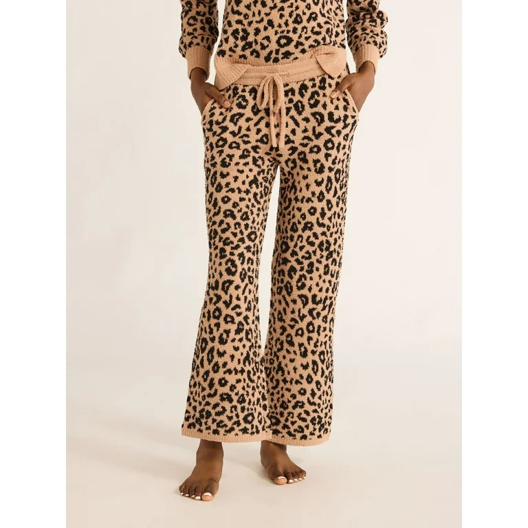 Joyspun Women's and Women’s Plus Chenille Pull-On Pants, 28” Inseam, Size XS - 3X | Walmart (US)