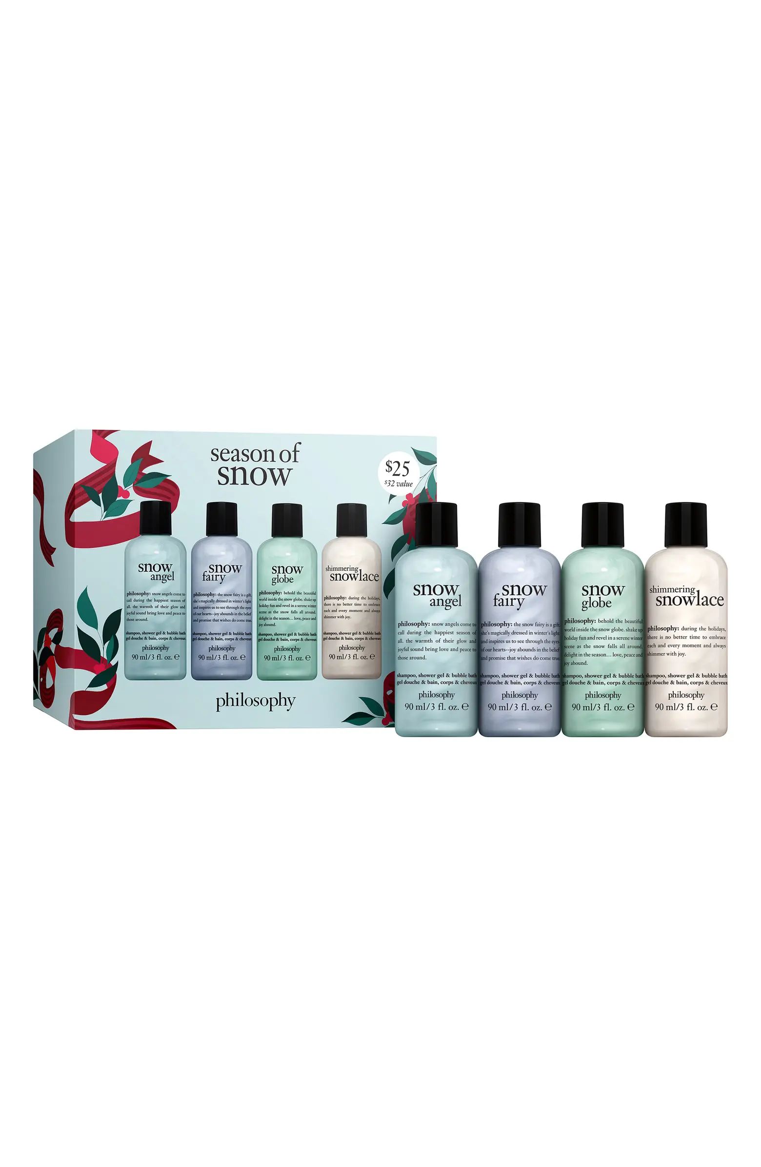 season of snow shampoo, shower gel & bubble bath set USD $32 Value | Nordstrom