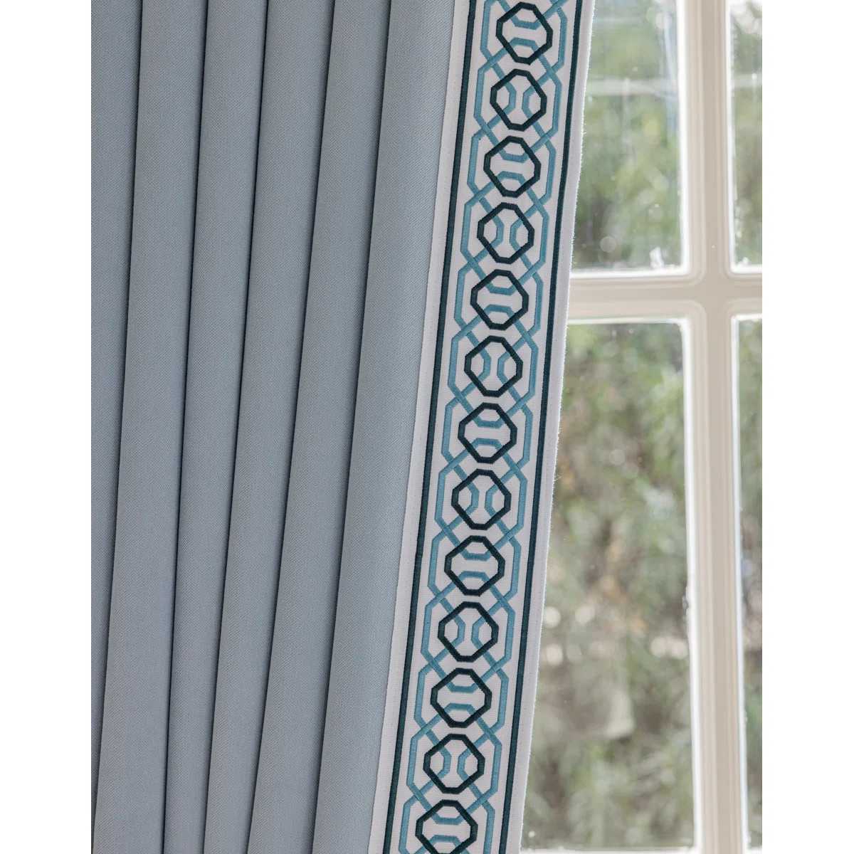 Celia Room Darkening Curtain Pair (Set of 2) - French blue | Wayfair North America