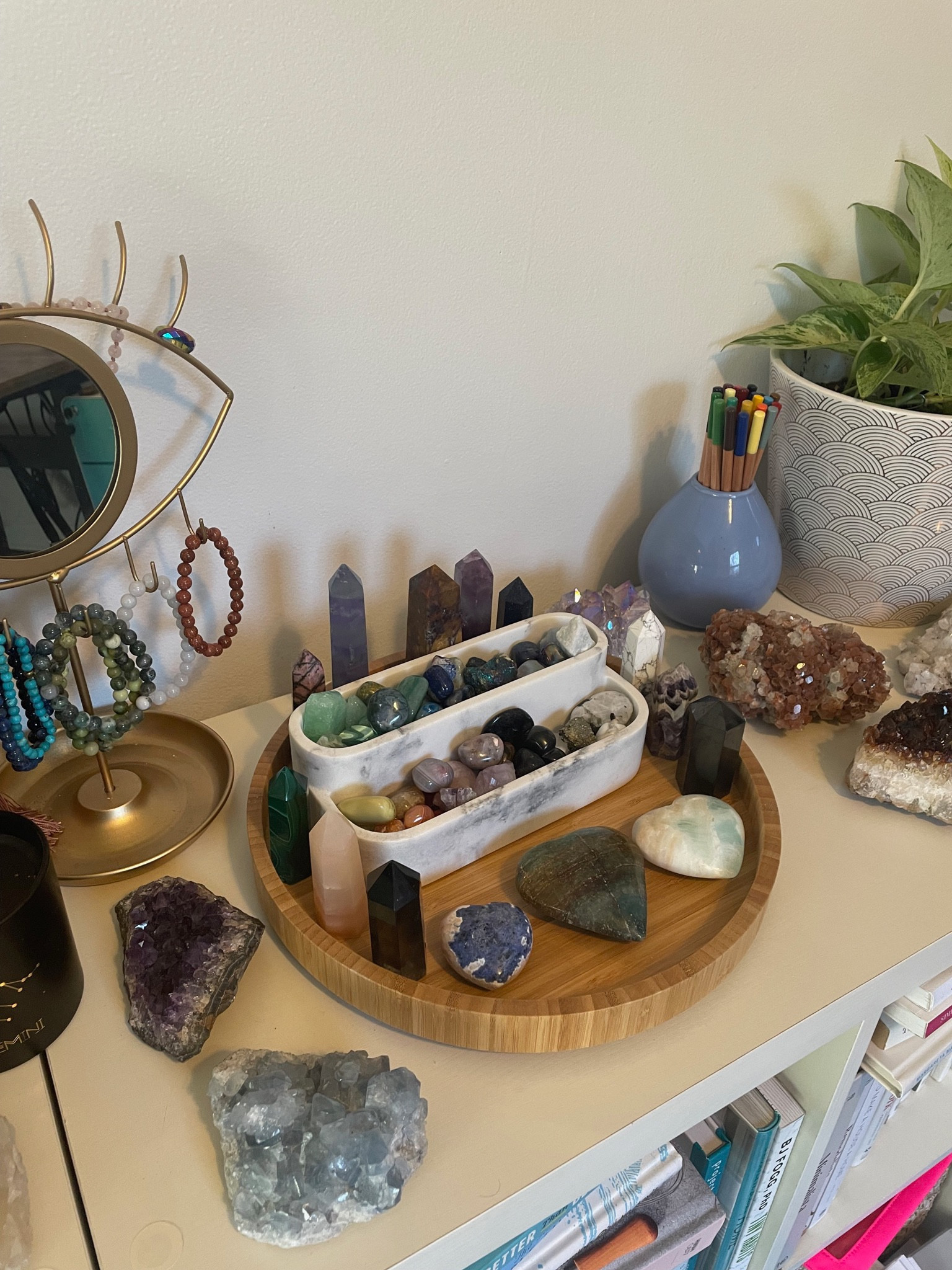 Get creative! Kitchen products don't have to stay in the kitchen. Here we used this bamboo turntable to display a clients crystal collection 💎 

#LTKhome #LTKfamily #LTKunder50