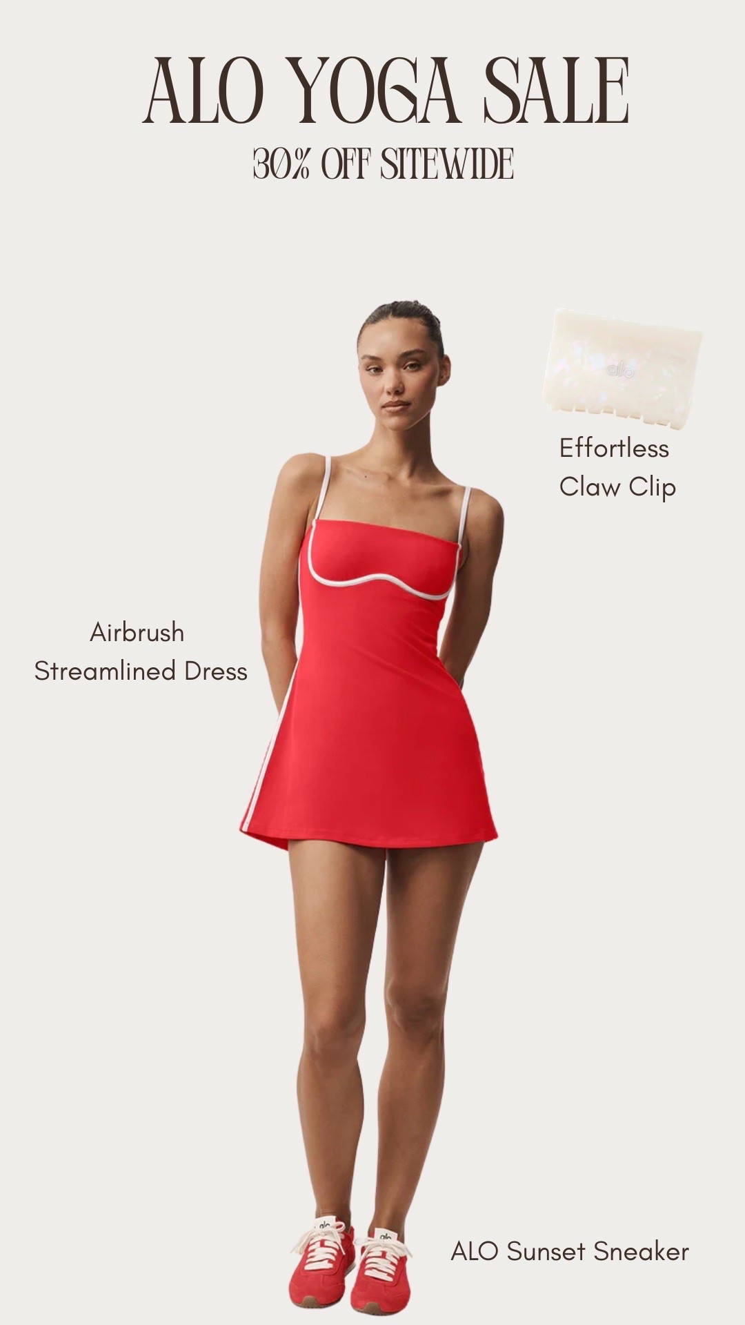 ALO SALE!! 30% off site wide‼️ cutest tennis dress perfect for a casual spring day, lunch, walk, and more!!

#LTKootd #LTKSaleAlert #LTKSeasonal