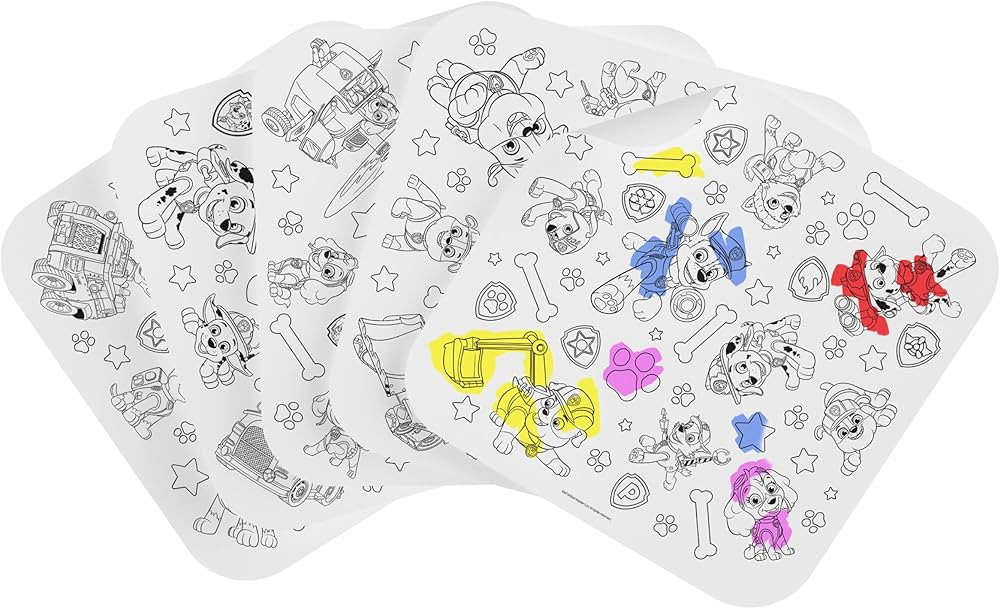 Lalo PAW Patrol Giant Coloring Sheets for Kids and Toddlers - A Table Surface Saver - Mess Free A... | Amazon (US)