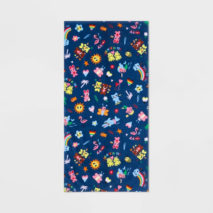 74"x36" Icons Beach Towel - Pride | Target