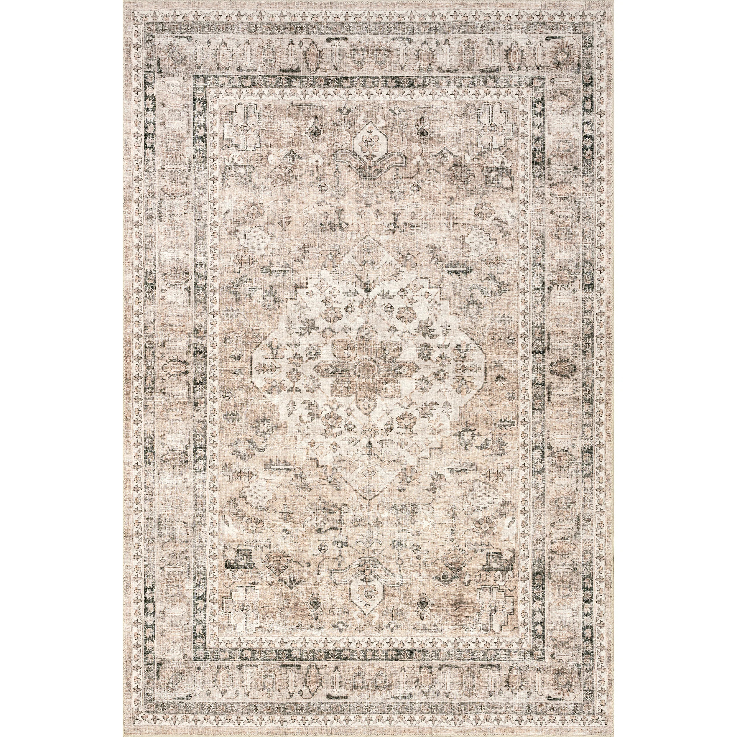 Davi Faded Traditional Spill Proof Machine Washable Area Rug | Wayfair North America