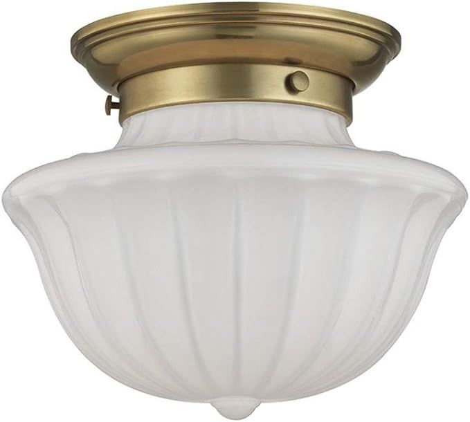 Hudson Valley Lighting 5009F-AGB Dutchess - One Light Small Flush Mount - 9 Inches Wide by 7.5 In... | Amazon (US)