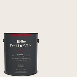 BEHR DYNASTY 1 gal. #GR-W08 Arcade White Flat Exterior Stain-Blocking Paint & Primer | The Home Depot