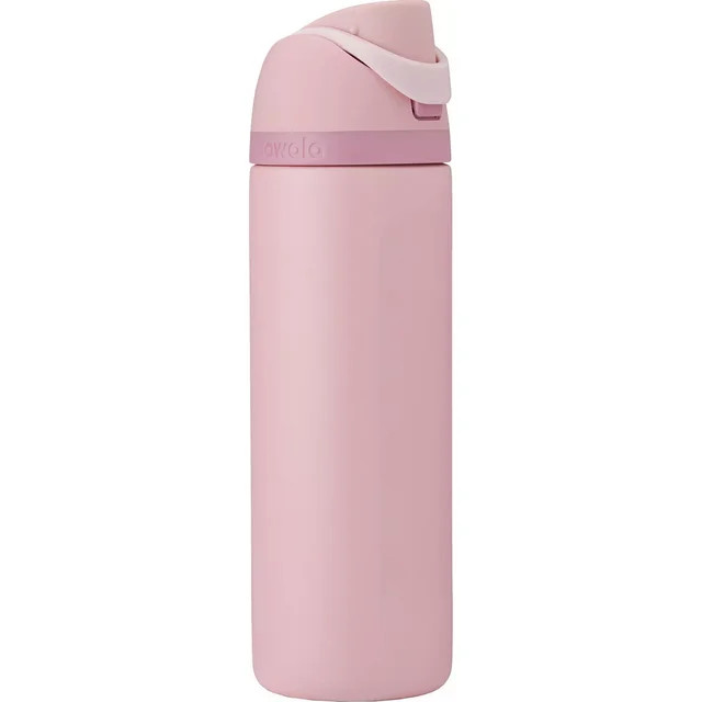 Owala 24 oz. FreeSip Stainless Steel Water Bottle - Rose Quartz | Walmart (US)