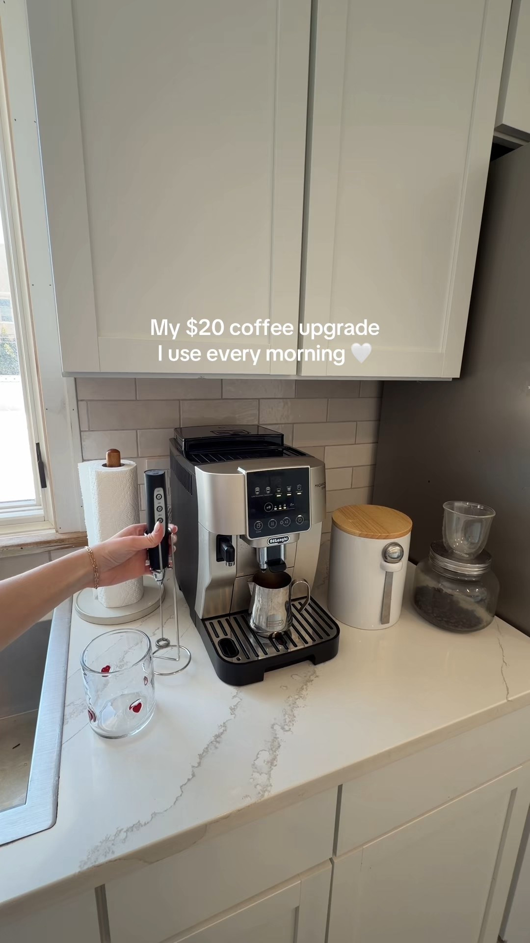 I make coffee at home every single morning, especially on days we’re not leaving the house.
This little frother makes it feel like a café without leaving my kitchen 🤍

#LTKmorningroutine #LTKValentine #LTKdayinmylife
