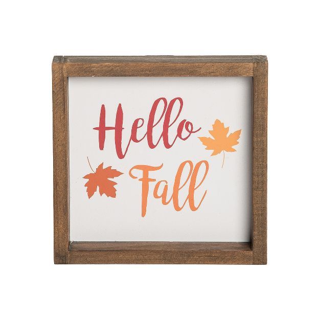 C&F Home Hello Fall Wooden Table Sitter Centerpiece | Target