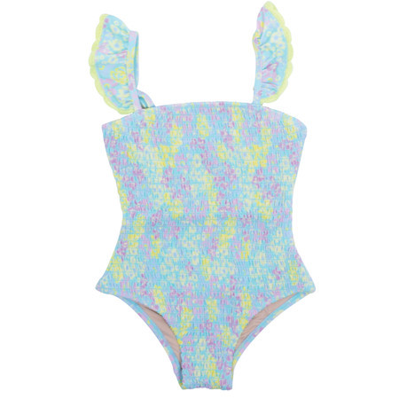 Crochet Floral Smocked One Piece Swimsuit 6m-10 | Shade Critters