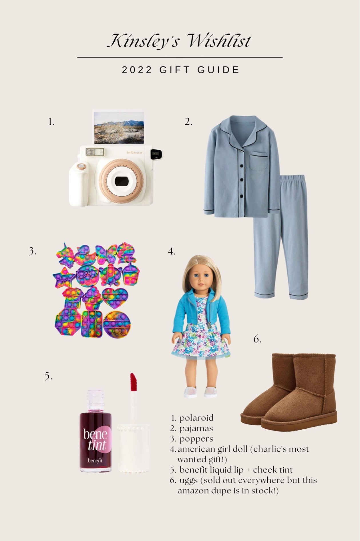 Kinsley’s Christmas list 

#LTKfamily #LTKkids #LTKGiftGuide