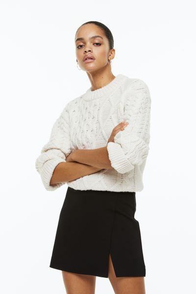 Short Wrap-front Skirt | H&M (US + CA)