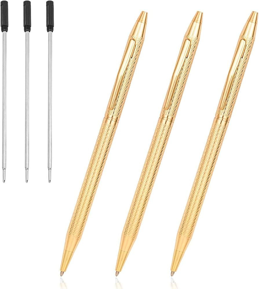 Cambond Ballpoint Pens Gold Pen - Nice Pens for Wedding Guest Book Fancy Pens for Gift Smooth Wri... | Amazon (US)