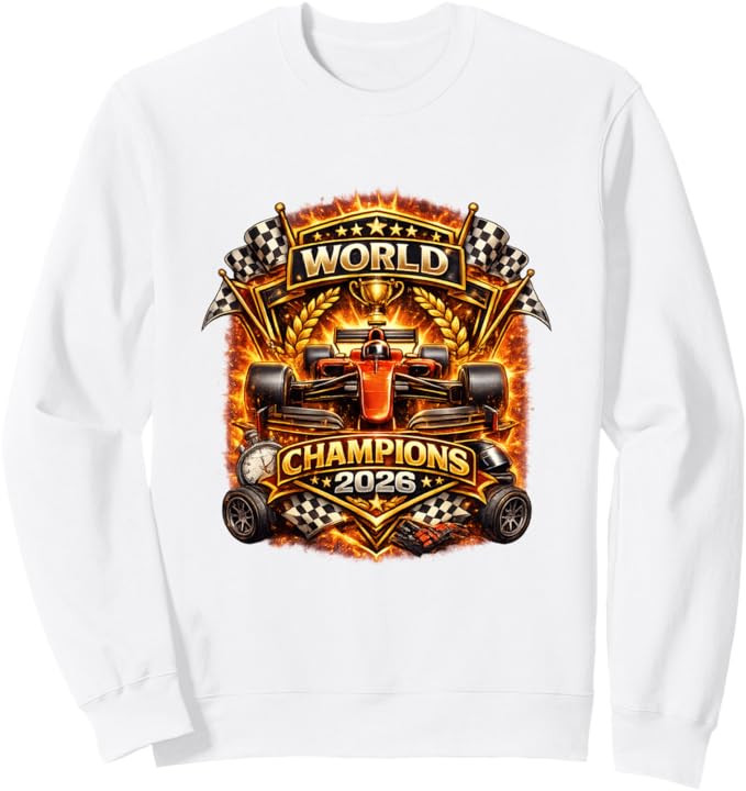 Race Car Racing Champions 2026 Vintage Style Graphic Design Sweatshirt | Amazon (US)