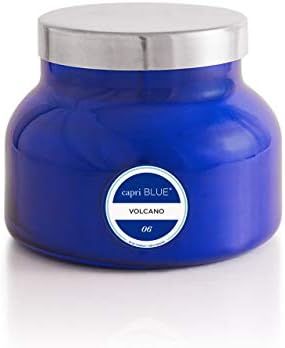 Capri Blue Scented Candle - Cotton Wick - Luxury Aromatherapy Candle - 19 Oz - Volcano - Blue | Amazon (US)