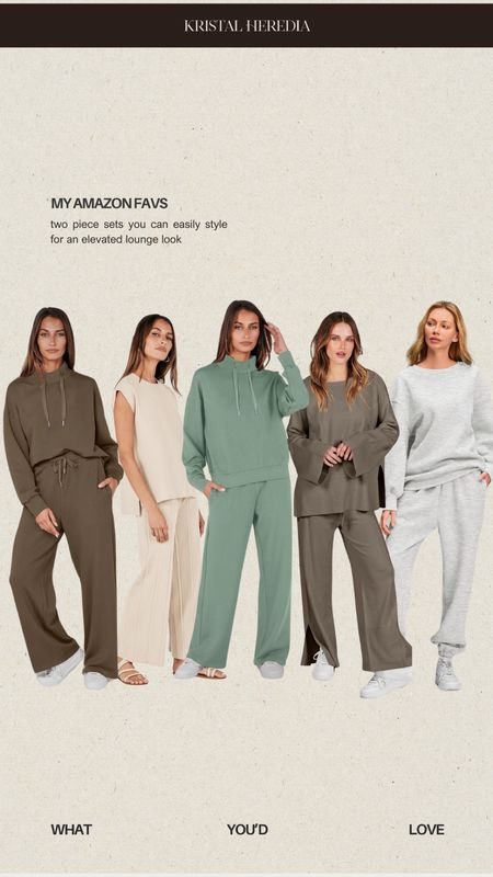 Matching loungewear sets from Amazon that are so easy to style!

P.S. Be sure to heart this post so you can be notified of price drop alerts and easily shop from your Favorites tab!


#LTKstyletip #LTKfindsunder50 #LTKmidsize