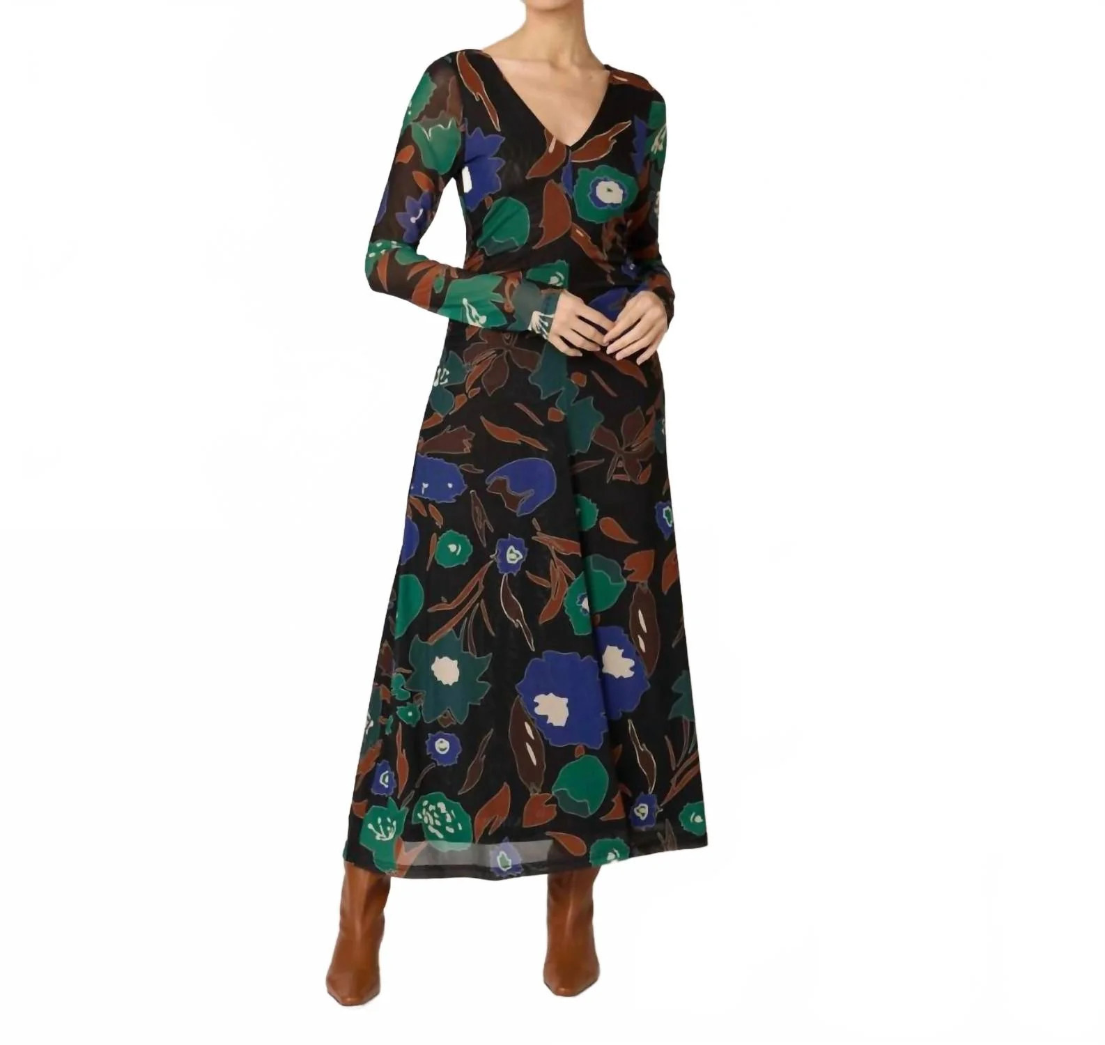 Halsey Ankle Dress In Mariposa Print | Shop Simon