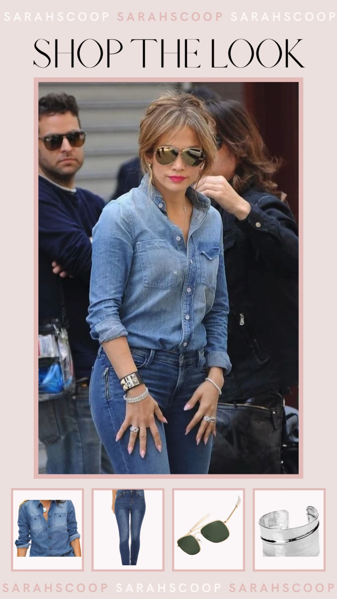 Check out this denim look from Jennifer Lopez! The silver jewelry really brings the denim to life! 

#LTKU #LTKFind #LTKSeasonal