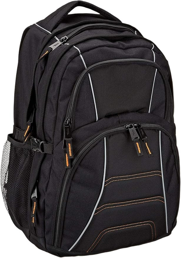 Amazon Basics Laptop Backpack Fits Up to 17-Inch Laptops, Black | Amazon (US)