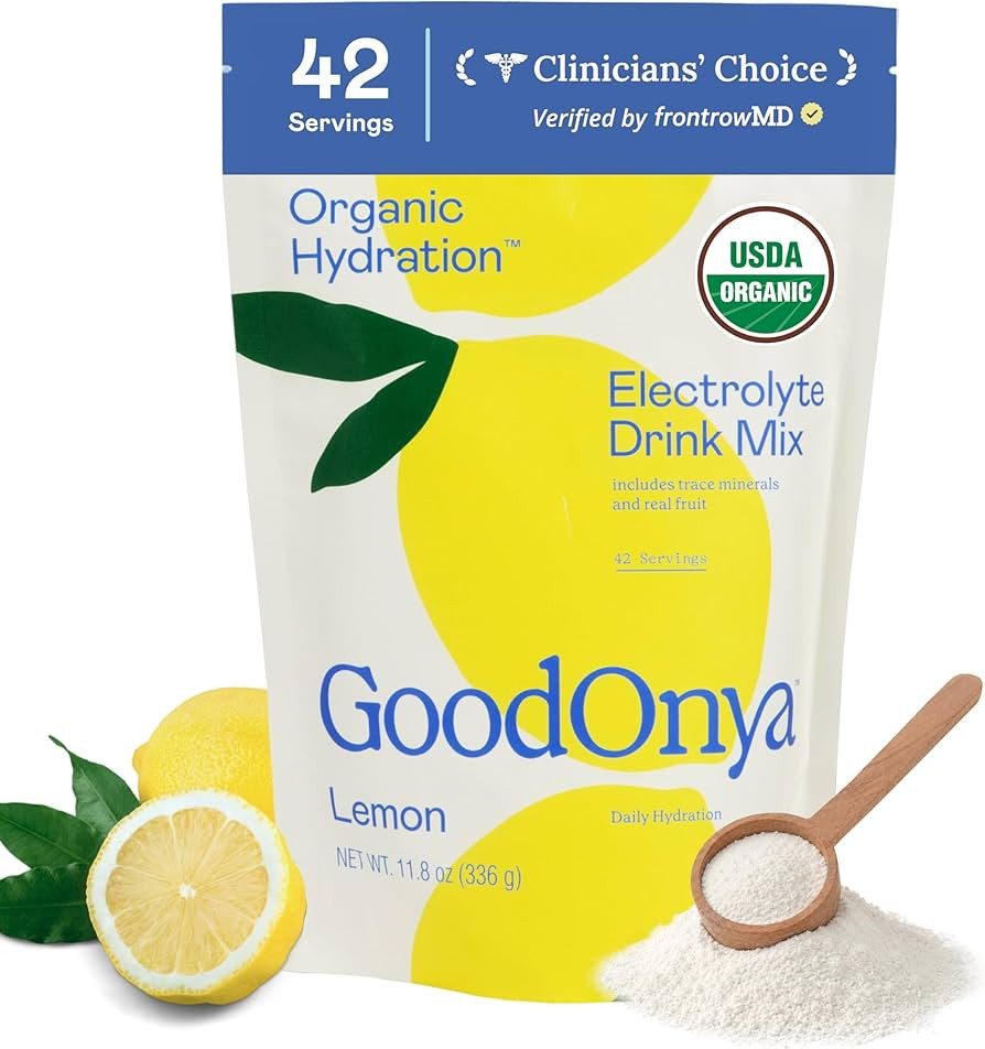 GoodOnya Organic Hydration Electrolyte Drink Mix, Certified Organic Hydration Powder, Non-GMO, Bi... | Amazon (US)