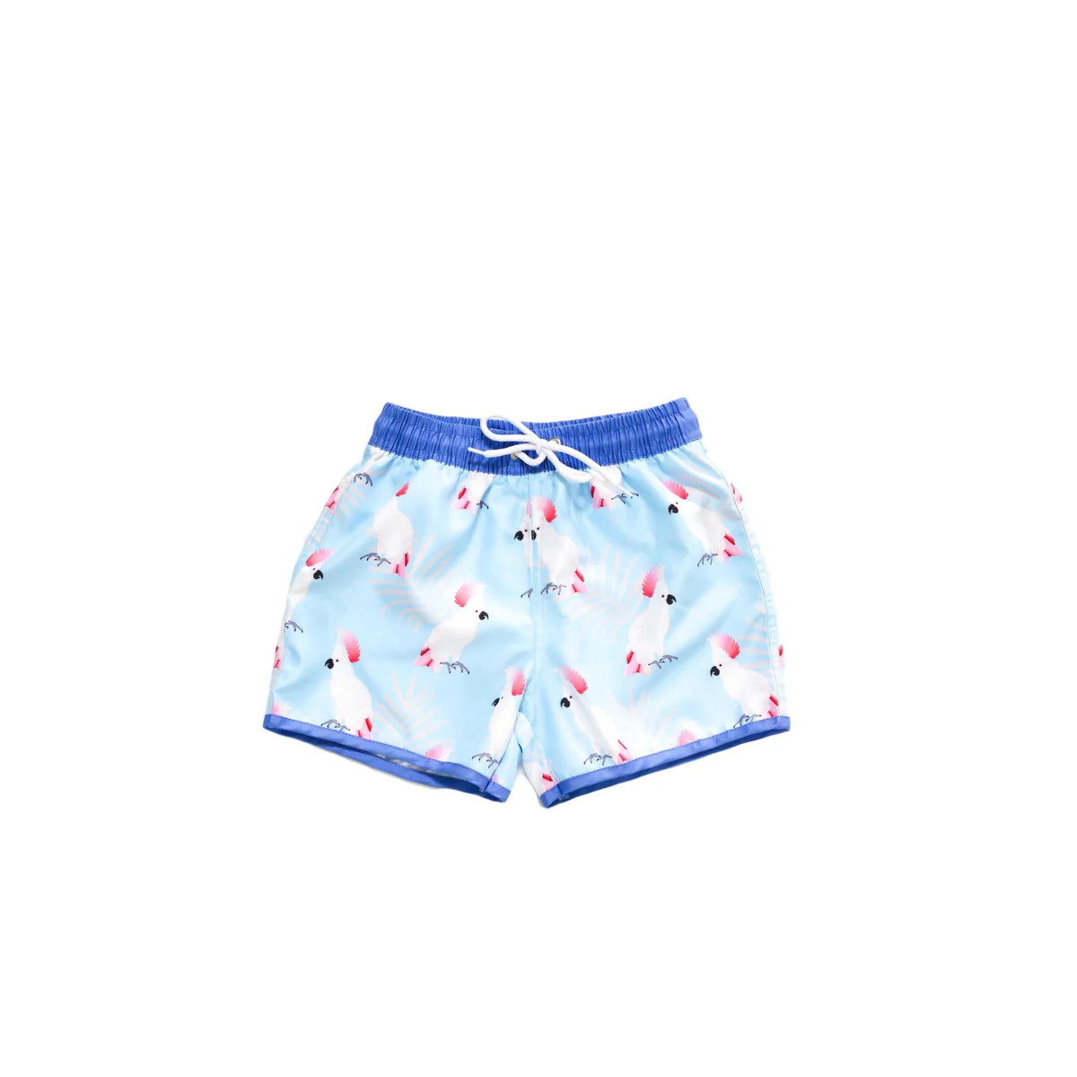 Emerald Toucan Bay Swim Trunks | Blueberry Bay Swimwear