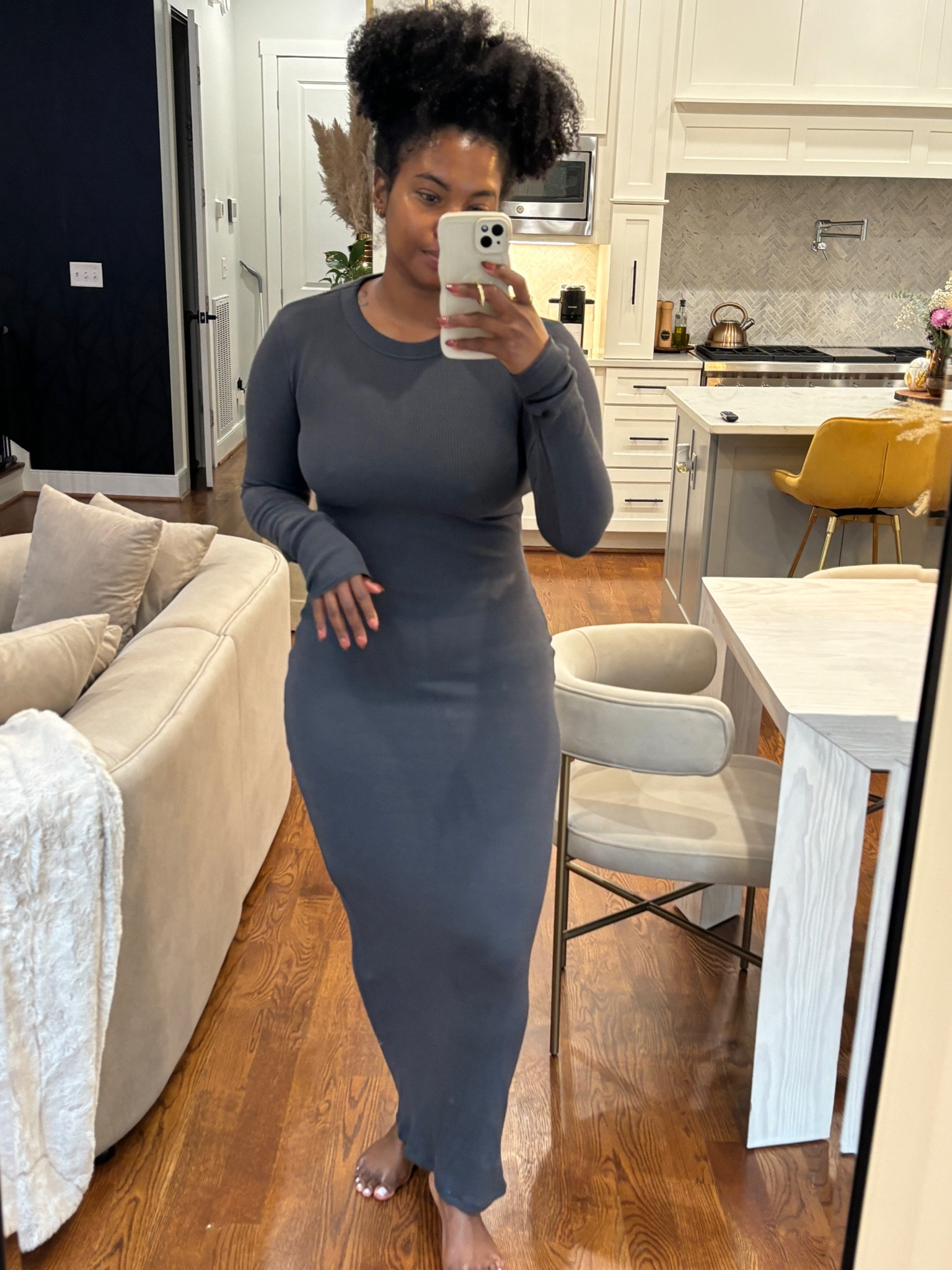 Skims house dress - love the dark grey but I WISHED they would make in an olive color. 
Size : Medium 


#LTKfindsunder100 #LTKhome