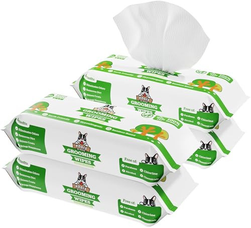 Pogi’s Dog Grooming Wipes – Hypoallergenic Pet Wipes for Paws, Body & Butt – Cleaning & Hydrating, Green Tea Scent, 400-Count | Amazon (US)