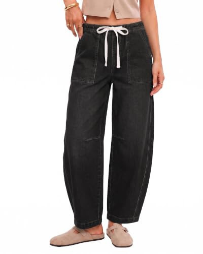 GRAPENT Women Jeans Ankle Pants for Women Jean Pants Washed Black | Amazon (US)