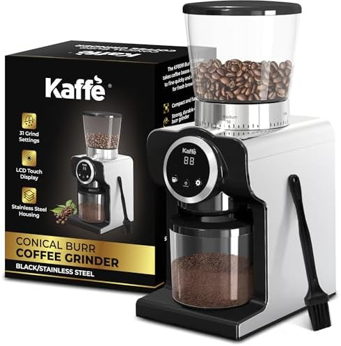 Kaffe Electric Burr Coffee Grinder (9oz) w/ 31 Adjustable Coarseness Settings - Conical Burr - [N... | Amazon (US)