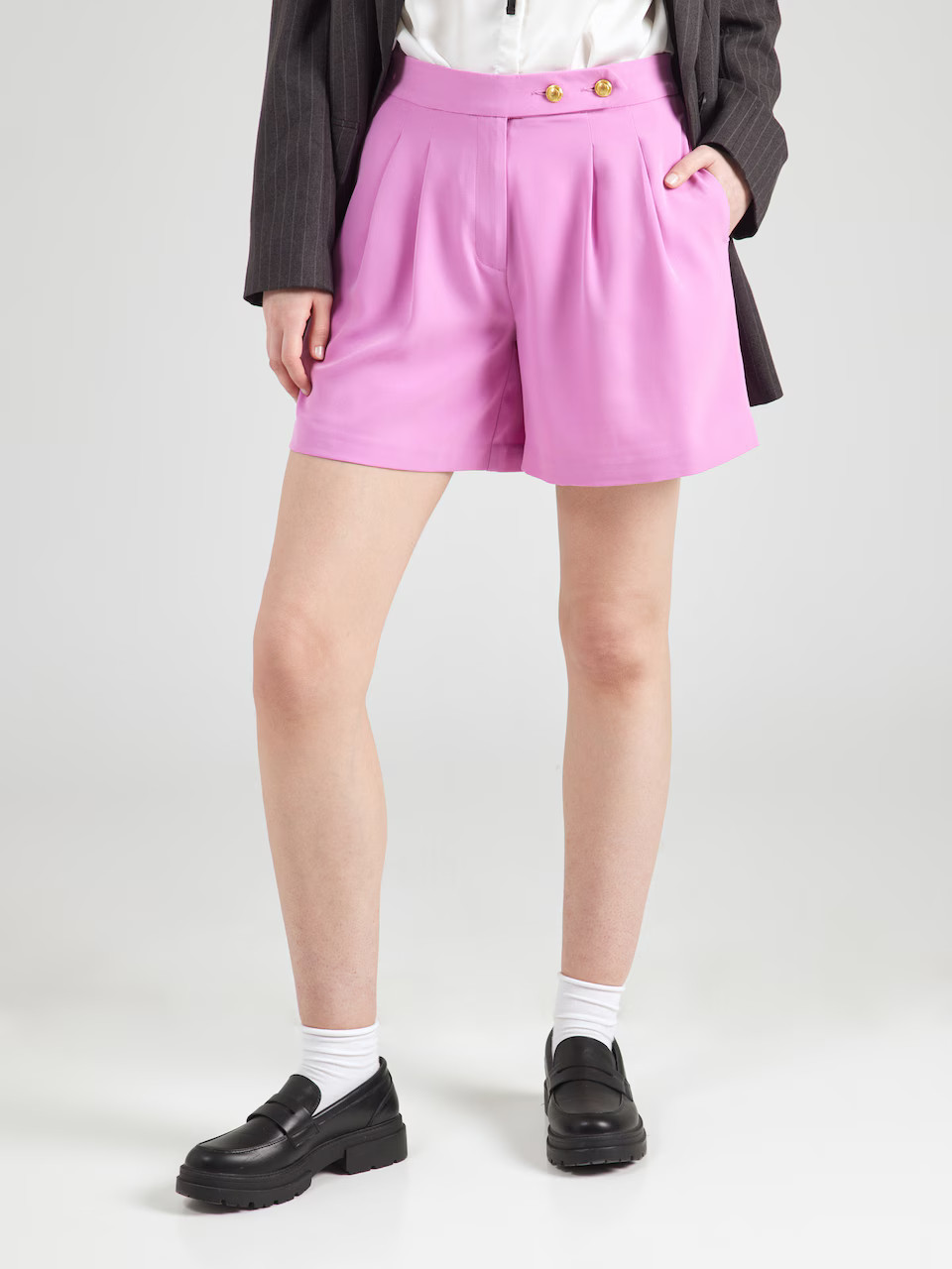 ONLY Loosefit Bandplooibroek in Orchidee | ABOUT YOU | ABOUT YOU NL