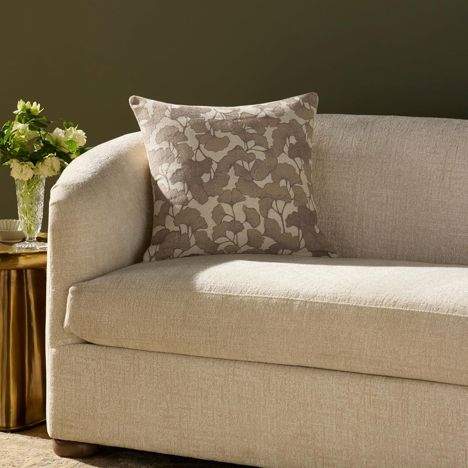 Loloi Chris Loves Julia Fawn Ivory/Silver Cover w/Poly Pillow | Amazon (US)