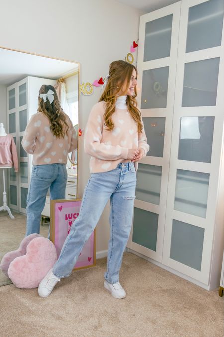 Valentine’s Day outfit inspiration!
I’ve had this sweater a couple years now and always bust it out around this time!
I’ve updated it for 2024 with these jeans from Target and a turtleneck underneath.


#LTKfindsunder50 #LTKfindsunder100 #LTKSeasonal