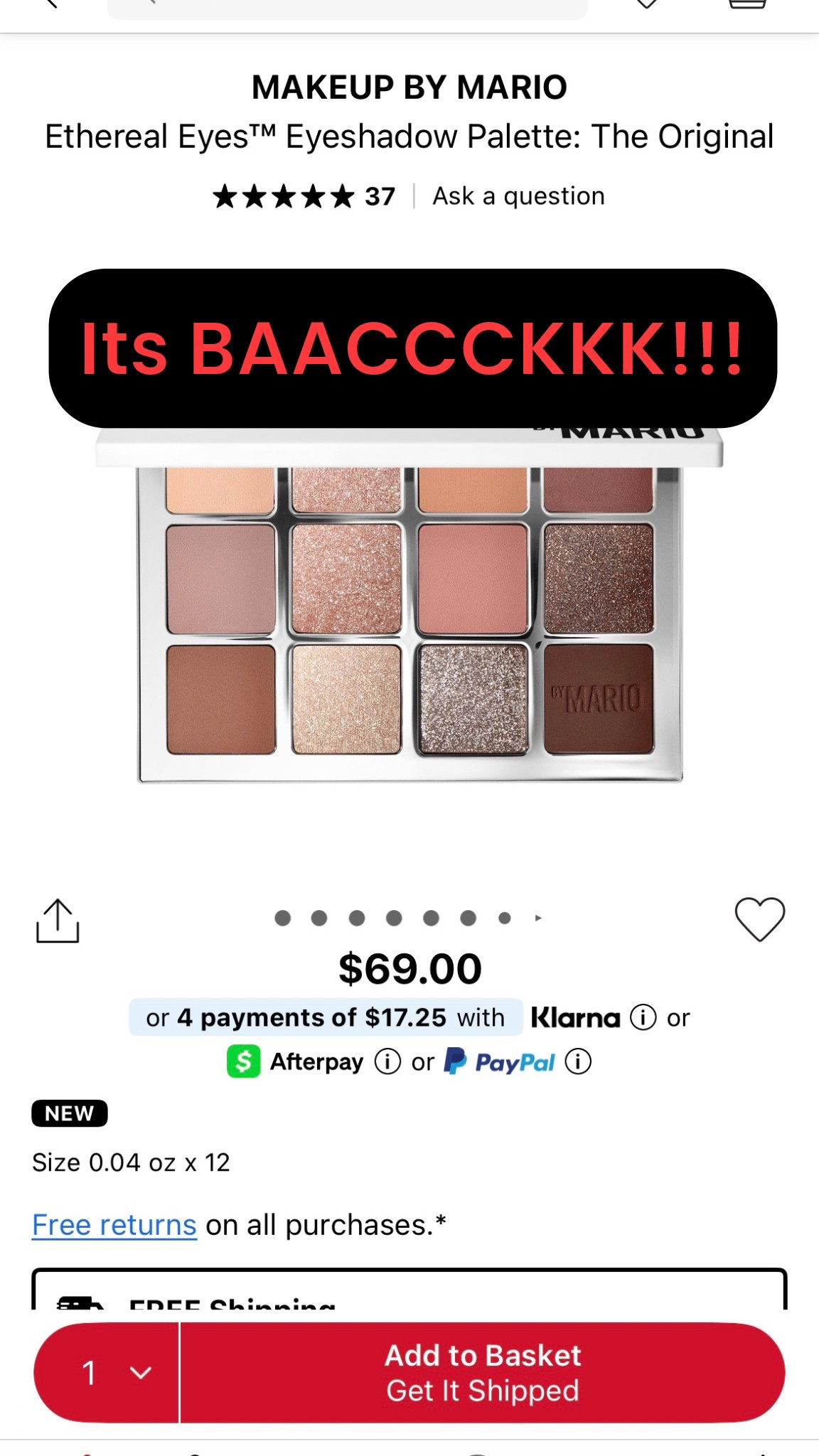 RUNNNN!!!! It’s BACCKKK!!! one of my all time favorite palettes 
Sharing is caring 😊🥳
#eyeshadow #makeupbymario #sephora #eyeshadowpalettes #makeup #beauty

#LTKSaleAlert #LTKgrwm #LTKBeauty