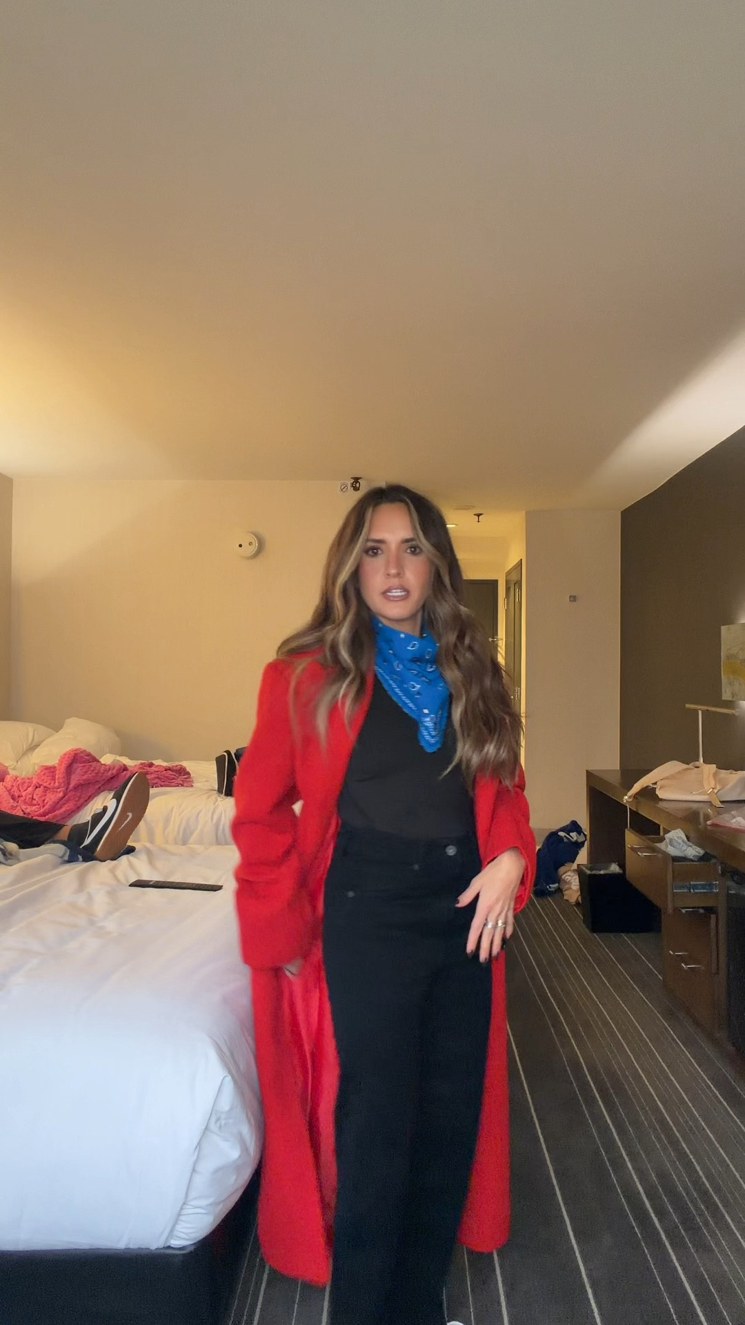 First cheer mom comp outfit - jacket is old asos, love this new tee, jeans are true to size and stretchy, sneakers true to size. Love this little sweater material bandana - got so many compliments on it! 

#LTKootd #LTKgrwm #LTKPetite