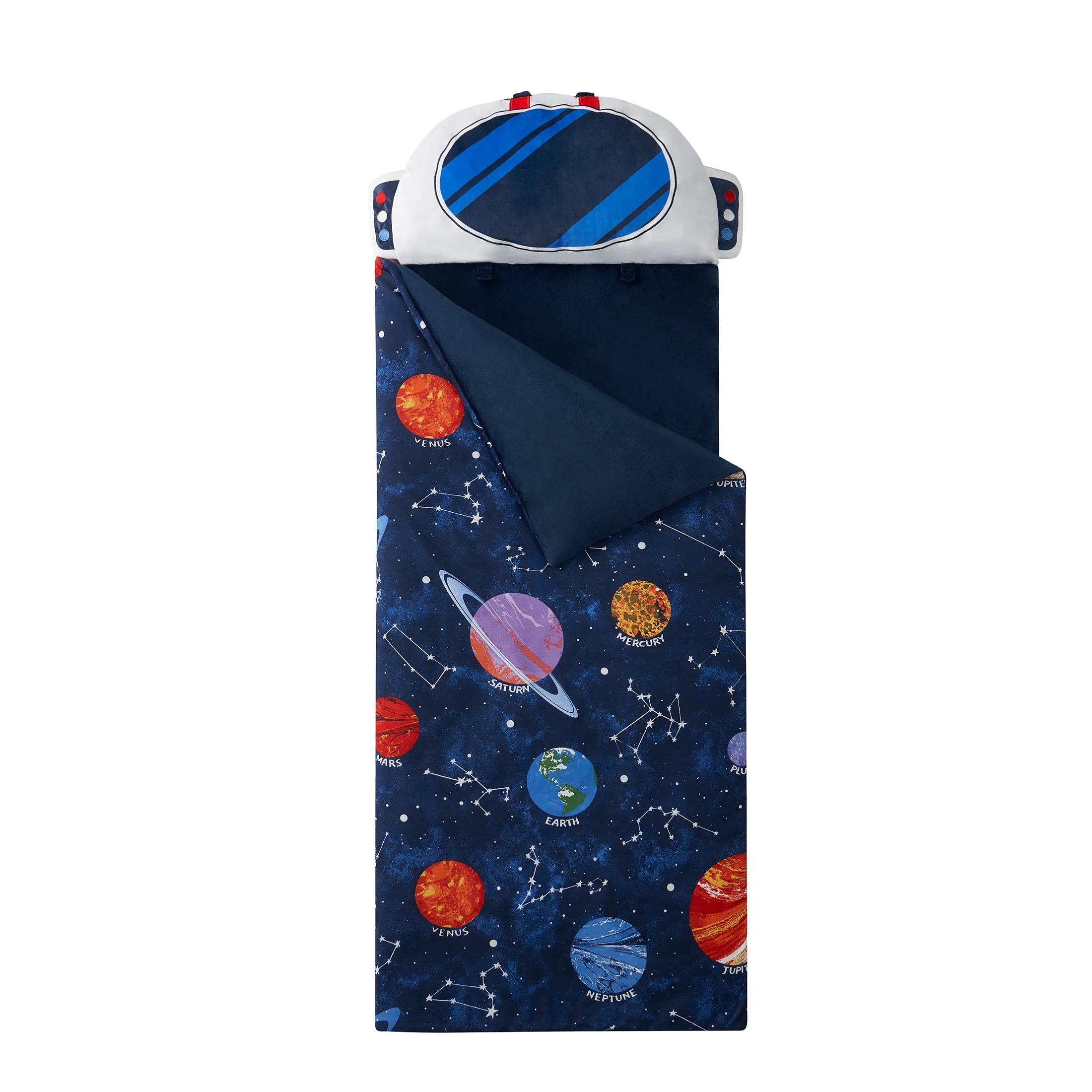 Your Zone Blue Astronaut Glow in the Dark Kids Nap Mat, 24" x 70" | Walmart (US)