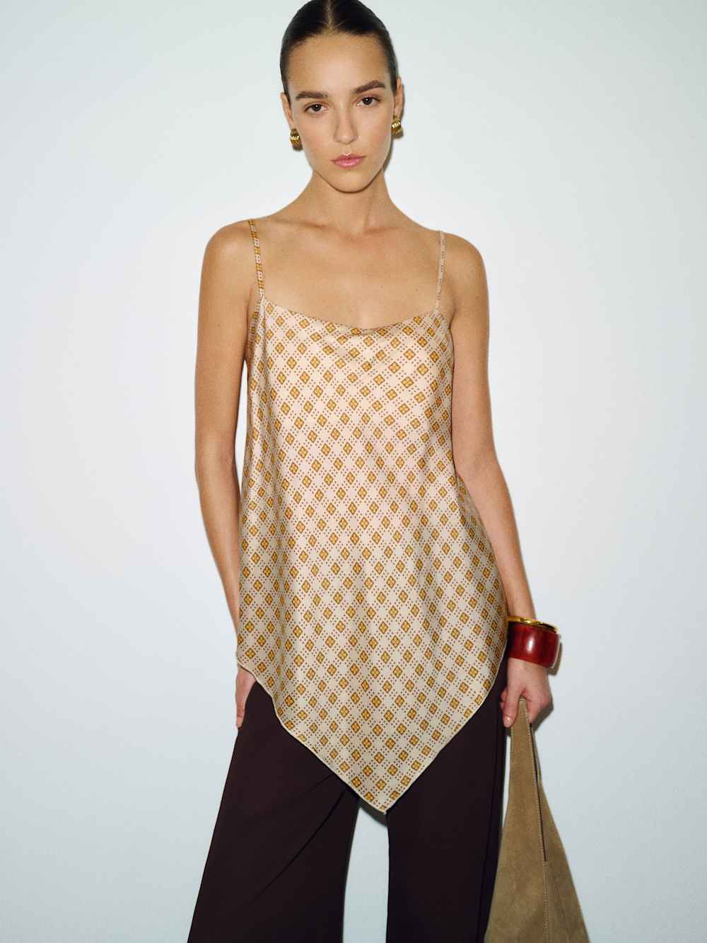 Esme Silk Twill Top | Reformation (Global)