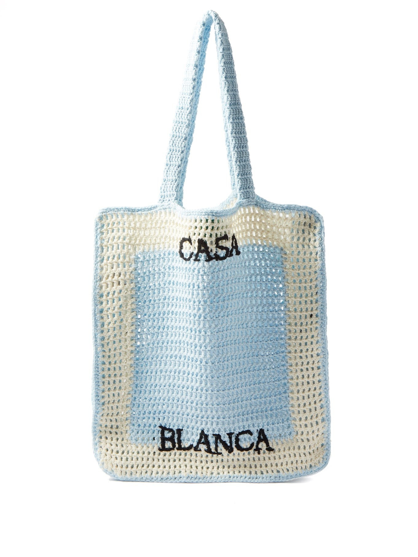 Logo-emboridered crochet tote bag | Matches (UK)