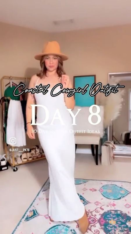 30 Day Summer Outfit Idea Day 8
I accidentally found this open back satin  slip dress and I knew I had to get it!

There are so many ways to style it and many occasions to wear it! I chose the Coastal Cowgirl look since it’s Country Concert season is here! I think this look is more appropriate for my age. 

I will post more of the dress up style for special occasions with this dress later. 
#coastalcowgirl #satinmaxidress #satinmaxidressoutfits #30daysoutfitschallenge #30daysummeroutfitideaschallnge 

#LTKunder50 #LTKstyletip