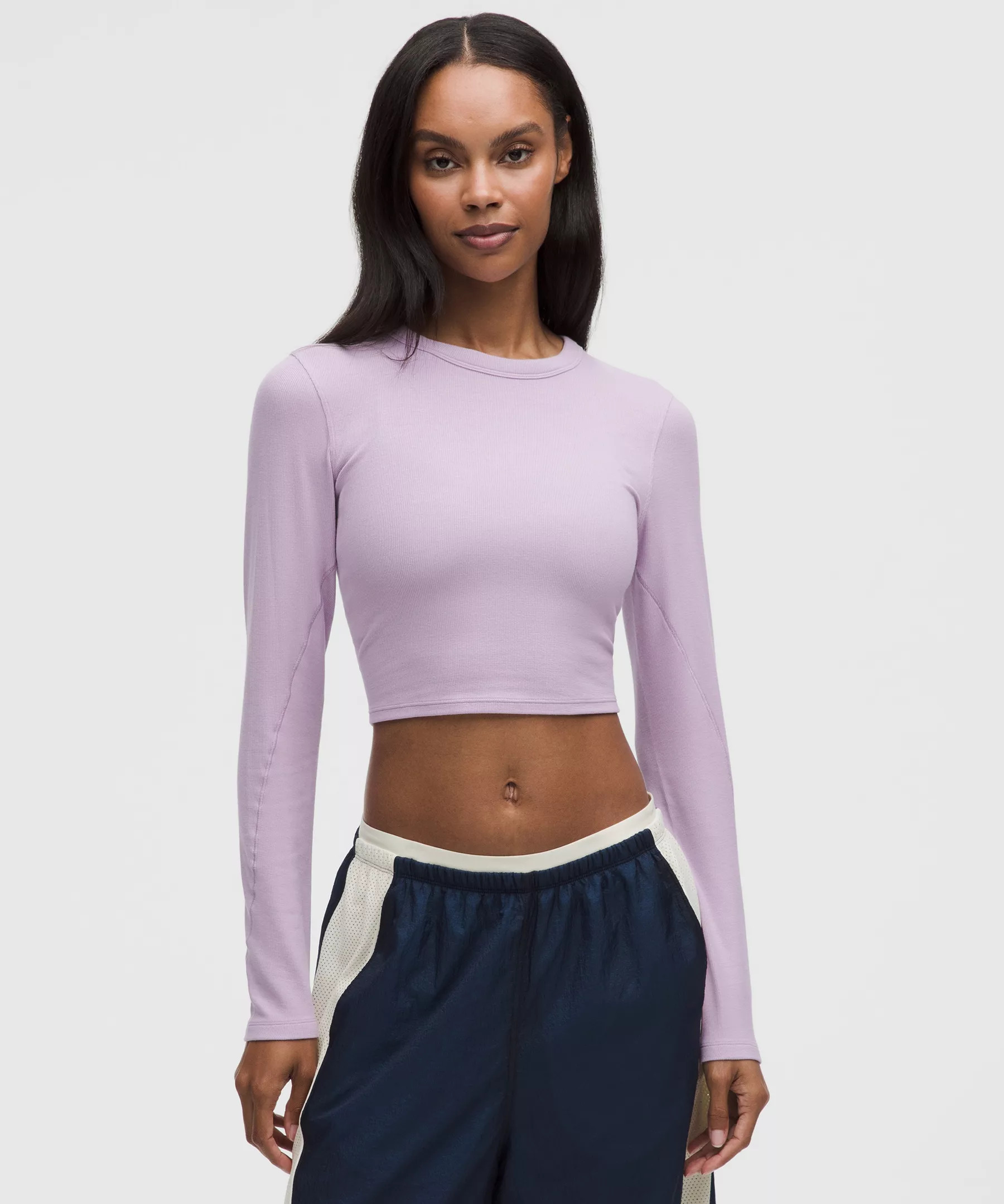 Hold Tight Straight-Hem Cropped Long-Sleeve Shirt | Lululemon (US)