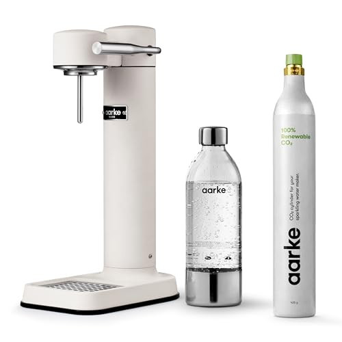 aarke Carbonator lll with CO2 Cylinder, Sparkling & Carbonation Water Machine, Stainless Steel wi... | Amazon (US)