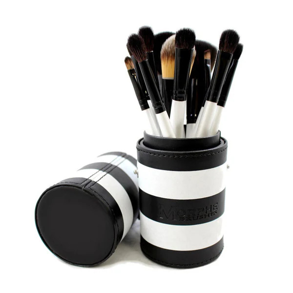 Morphe 706 Black and White 12-piece Travel Brush Set | Bed Bath & Beyond