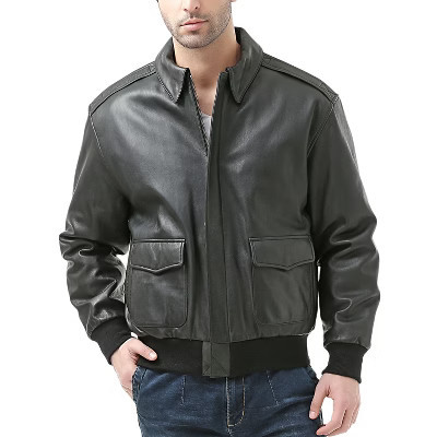 Landing Leathers Air Force Men A-2 Leather Flight Bomber Jacket Black 3X Big | Target