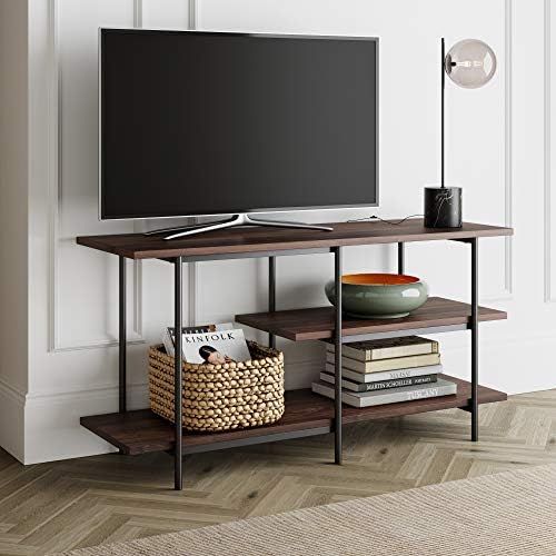 Nathan James Modern TV Stand Adler 3-Tier Media Console Entertainment Center with Storage Shelves... | Amazon (US)