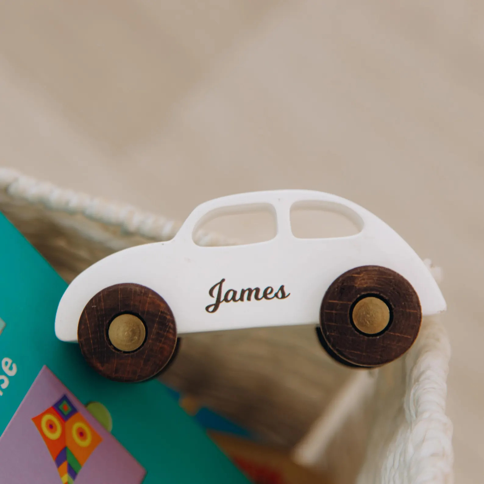 Cute Easter Basket Stuffer Toy Car With Name Wooden Toys For Kids Personalized Toddler Gifts Firs... | Etsy (US)