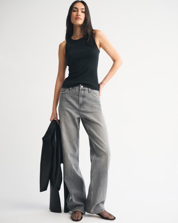High Rise Loose Jean | Abercrombie & Fitch (US)