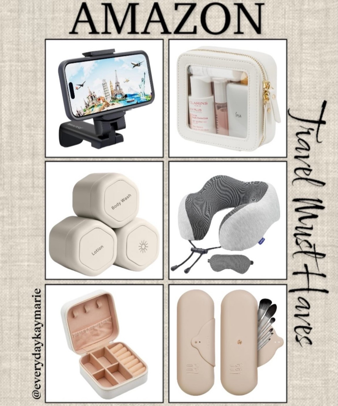 Affordable travel must haves 💕✈️

#travelmusthaves #vacayfinds #vacaymusthaves #packingnecessities 

#LTKTravel #LTKFindsUnder50 #LTKGiftGuide

