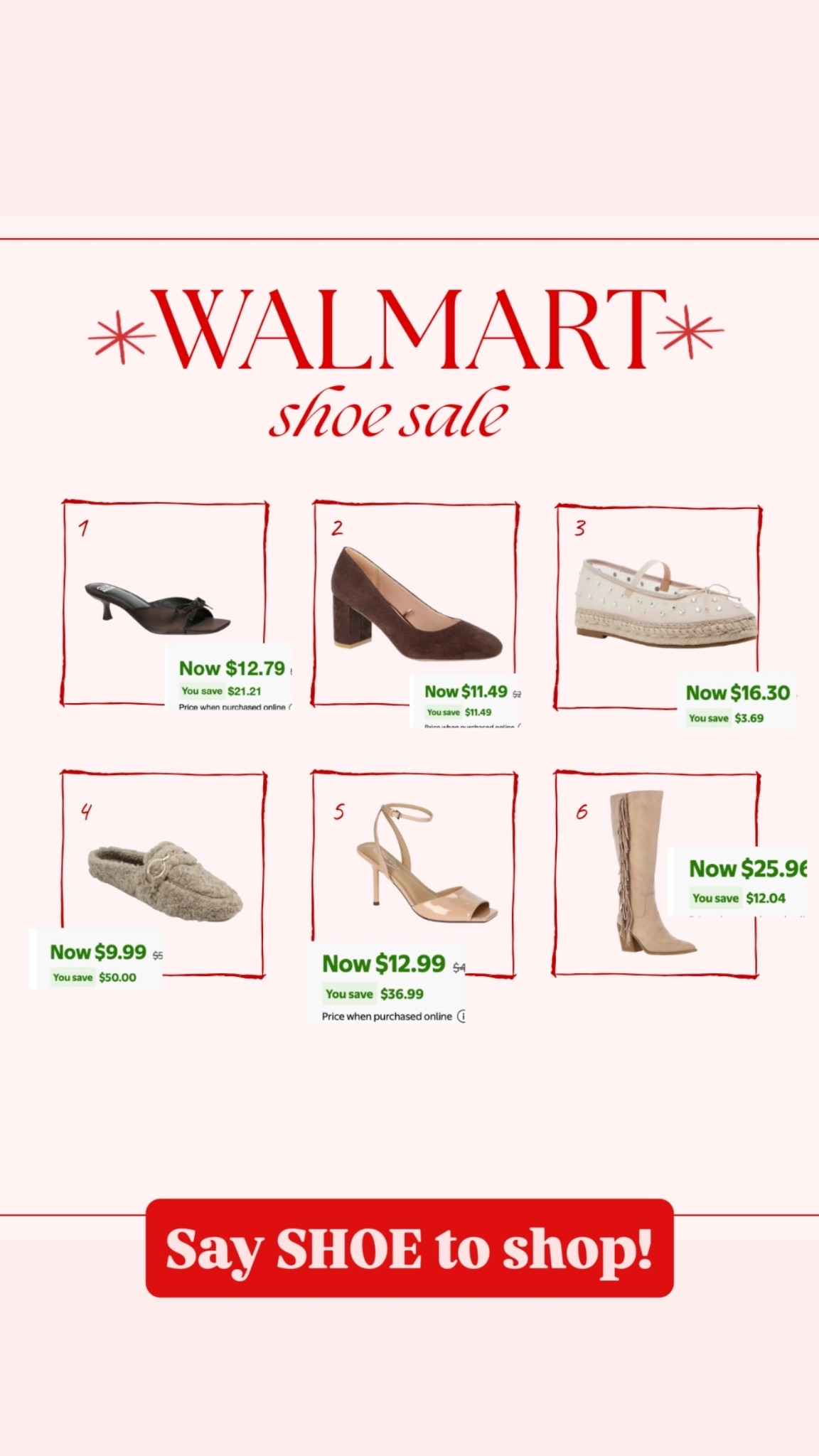 Walmart shoes sale!!!

#LTKMidsize #LTKSaleAlert